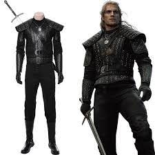 Movie The Witcher Cavill Geralt Of Rivia Outfit Cosplay Costume Cosplay Costumes Fitness Costume The Witcher