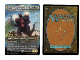 Searchable card list for magic: Bio Quartz Spacegodzilla Brokkos Apex Of Forever From Ikoria Lair Of Behemoths Magic The Gathering Mtg Proxy Card With Recessed Hologram