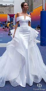 Crystal Designs Wedding Dresses 2019 Paris Collection Trendy Wedding Dresses Modern Wedding Dress Evening Dresses For Weddings