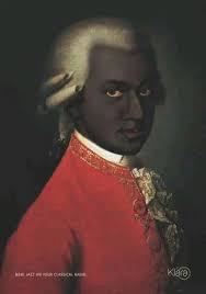 Mozart AND Beethoven were Moors. Meaning they were of Black African  heritage. Meaning all the pictures of them portrayed as white men should be  thrown in the garbage bin. This image was
