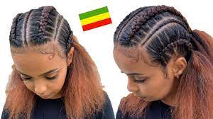 When your hair consists of endless curls, one of the easiest options is to let them pile on the crown of the head. Habesha Hairstyle Updated Ethiopian Easy Hairstyle Youtube