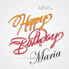 Maybe you would like to learn more about one of these? Happy Birthday Maria