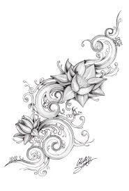 A Tattoo Design Done For A Friend I Guess Its Going On The Thigh Hope U Like It Edit Check Out The Rework Girly Tattoos Flower Tattoo Drawings Tattoos