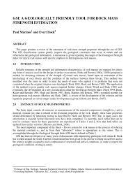 Korea university gsis administration office. Geological Strength Index Clastic Rock Sedimentary Rock
