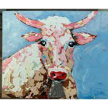 Miss Texas Cow Painting