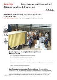 Get inspired by our community of talented artists. Jasa Pengiriman Barang Dan Beberapa Proses Pengirimannya Ekspedisi Murah By Ekspedisi Murah Issuu