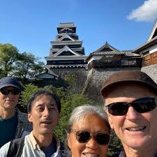 at Kumamoto-castle (with Ralph Leighton, Phoebe Kwan, Richard Hodge)  #ファインマン対談ライブ #岩波書店 #ナゼラボ #Feynman #ファインマン
