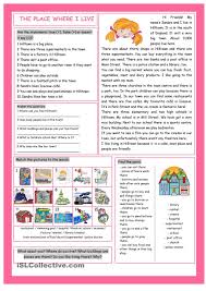 The Place Where I Live Reading Comprehension Reading Comprehension Reading Comprehension Worksheets Free Reading Comprehension Worksheets