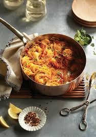 Vermicelles Aux Crevettes A L Espagnole Chatelaine Take A Meal Nutrition Recipes How To Cook Pasta