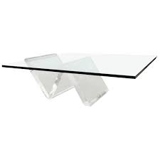 Vintage 1970s hollywood regency polished beveled lucite coffee cocktail table with new inset glass top $4,800 36ʺw × 36ʺd × 15.25ʺh west palm beach, fl. Cantilevered Lucite Coffee Table From A Unique Collection Of Antique And Modern Coffee And Cockt Lucite Coffee Tables Coffee Table Coffee And Cocktail Tables