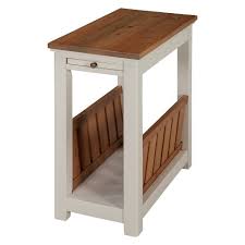 We did not find results for: Savannah Chairside Magazine End Table With Pull Out Shelf Ivory With Natural Wood Top Bolton Furniture Target