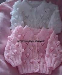 Ajurlu Tomurcuklar Bebek Hirka Modeli Baby Patterns Baby Knitting Knitting Designs