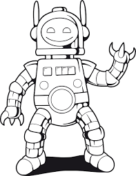 Jun 27, 2021 · the preschool coloring pages pdf file will open in a new window for you to save the freebie and print the template. Free Friendly Robot Coloring Sheet And Pdf To Print