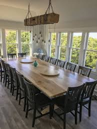 Rustic Reclaimed Wood Beam Light Fixture W Hanging Brackets Etsy In 2020 Large Dining Room Farmhouse Dining Table Farmhouse Dining