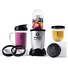 Comes with 3 measuring/storage cup. Amazon Com Magic Bullet Blender Small Silver 11 Piece Set Kitchen Dining