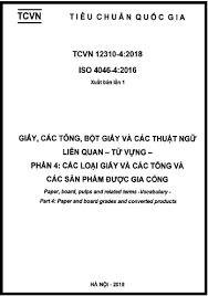 TCVN 12310-4-2018-ISO - Giấy, Các Tông, Bột Giấy Và Các Thuật Ngữ Liên Quan  - Từ Vựng - Phần 4 | Sách Việt Nam