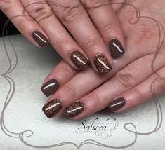 Nails Fullcover Nagel Braun Brown Glitter Shortnails Salsera Nails Lashes Frankfurt Am Main Nageldesign Nagellack Kunst Nagellack