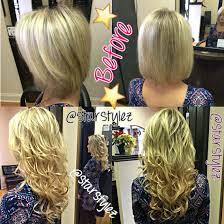 This Is A Before And After Of My Client That Had A Little Bit Past Chin Length Hair That She Just Couldn T Get To Grow Out Hair Lengths Hair Chin Length