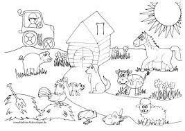 Malvorlagen Bauernhof Ausmalbilder Gratis Animali Scuola Disegni