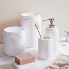 Maybe you would like to learn more about one of these? White Marbled Bath Accessories