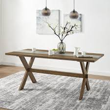 Dorel Living Harlem Dining Table With Faux Concrete Center Dorel Living Traditional Dining Room Table Dining Table