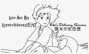 So i'm not going to continue with this color quest. Kiki S Delivery Service Colouring Page Line Art Free Transparent Png Download Pngkey