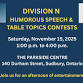 Division N Humorous Speech and Table Topics Contests event image