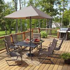 Meijer Patio Furniture Callaway 7 Piece Padded Sling Outdoor Patio Set 349 99 At Meijer