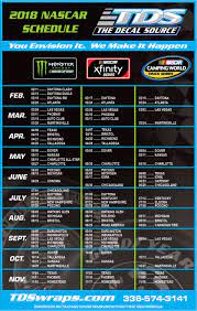 History of nascar schedule realignments. 18ctds Nascar Schedule A7 01 Threewide De