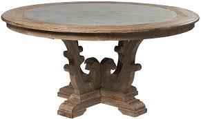 Better homes & gardens modern farmhouse coffee table. Asbury Reclaimed Pine Zinc Top Round Large Dining Table