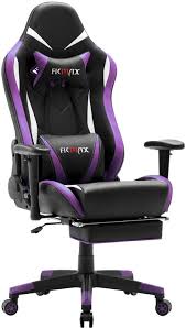 ficmax massage gaming chair with footrest recliner gamer chair gaming chair pc gaming chair