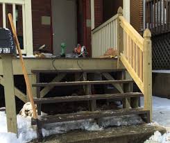Your guardrail and its balusters along a deck or stairway will be more durable if the bottom ends of balusters abut on a flat, or better still. How To Build A Handrail For Your Porch Safer Stairs In 3 Hours For 60
