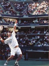 Pete sampras celebrates after beating boris becker in the 1995 wimbledon final. How To Serve Like Pete Sampras 5 Steps Instructables