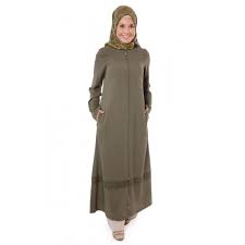 Haki Ferace Gupur Dantelli Keten 500 01 Giyim