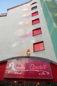 Germany North Rhine Westphalia Cologne Part Of Facade And Sign Of Eros Center At Hornstrasse Jat000565