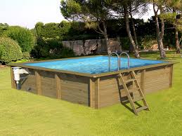 Bwt Mypool Piscine Hors Sol Bois Weva Carre 4x4 H133cm