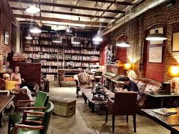 Vintage Bookstore Library Wall And Vintage Decor Vintage Coffee Shops Dream Coffee Coffee Shop Decor Retro Cafe Cute Coffee Shop