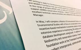 Cover Letter Writing Yale School Of The Environment