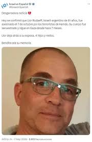 Confirmaron la muerte de otro argentino en el ataque de Hamas del 7 de  octubre
