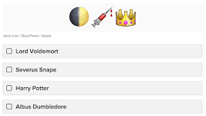 Top user quizzes in literature. Buzzfeed Books On Twitter Can You Guess The Harry Potter Character By These Emojis Http T Co Vrigetlhkt Http T Co M5zr60ob4e