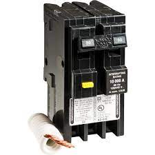 Breaker box 50 amp, 120/240 volt, gfci typical installation important: Square D Homeline 30 Amp 2 Pole Gfci Circuit Breaker Box Packaging Hom230gfi The Home Depot