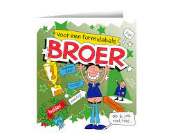 Wenskaart Broer Cartoon Broertje Broeder De Goede Keus