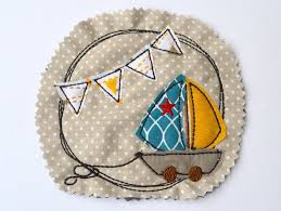 Nähanleitung lesen und videotutorial ansehen. Stickdatei Boot Doodle 3er Set 10x10cm