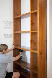 A practical instructive guide to building shelves and storage facilities in your. Diy Wood Shelving Wall A Beautiful Mess