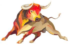 Darren Booth Illustration Hand Lettering Bull Painting Bull Art Animal Art