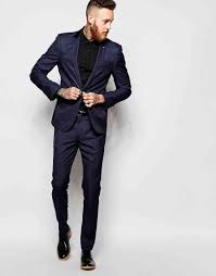 Mens fashion suits mens suits skinny suits slim fit suits best suits for men cool suits costumes slim. Costume Cintre Bleu Marine Tonique Chez Asos Mens Fashion Suits Formal Suits Men Slim Mens Fashion Casual Urban