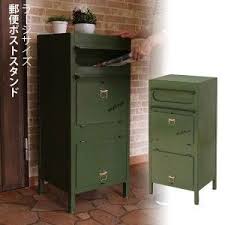 ラージサイズ郵便ポストスタンド カレブ 郵便ポスト 郵便受け メールボックス スタンドポスト ポスト 置き型 お洒落 置きポスト 郵便 新聞 玄関 スタンド ポストスタンド メールボックス 郵便ポスト