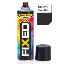 Paslanmış demiri antipas boya veya antipaslı boya haricinde hiçbir boya ile boyama yapamazsınız üzerine tutmaz ! Fixed Siyah Mat Sprey Boya 225 Ml F 203 Sgs