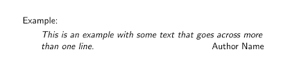 Enclose A Custom Quote Environment In Quotes From Csquotes Tex Latex Stack Exchange