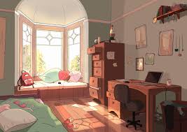 Pin By Moongf On Drawing References Bedroom Drawing Art Anime Scenery